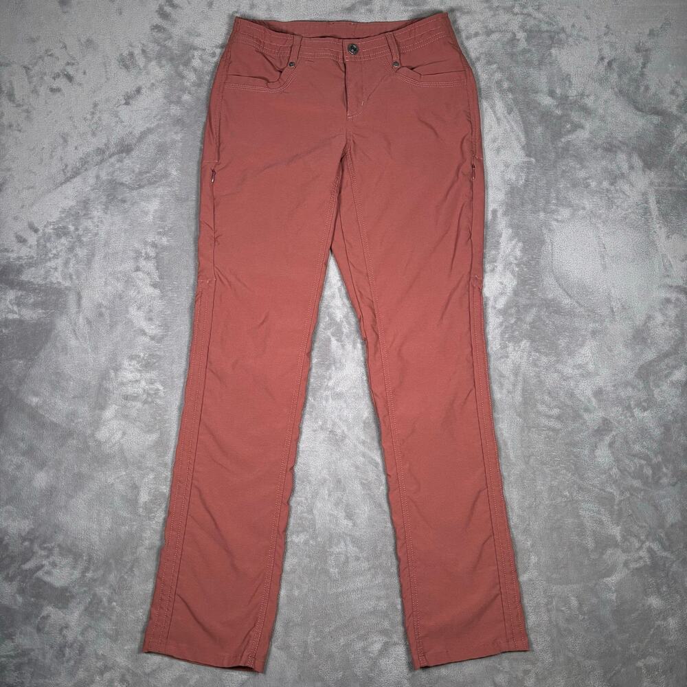 KÜHL Trekr Hiking Pants Women’s 4 Regular Rust Stretch Zip Pockets